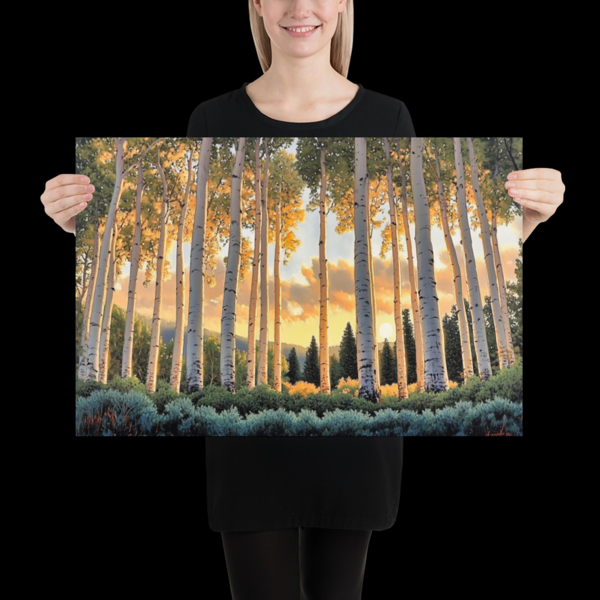 Golden Aspens Print - Image 4